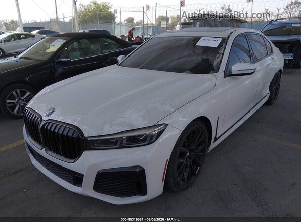 WBA7U2C02MCG00078 2021 BMW 7 SERIES Белый Передняя левая четверть