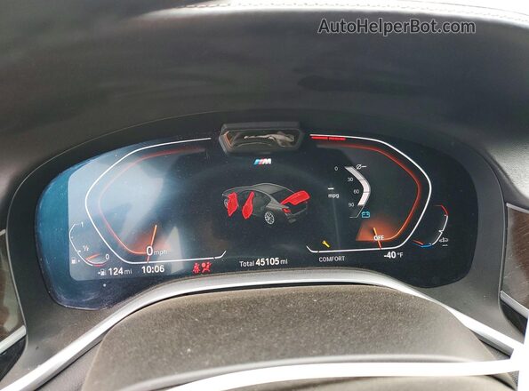 WBA7U2C03NCJ39116 2022 BMW OTHER Black Instrument cluster view