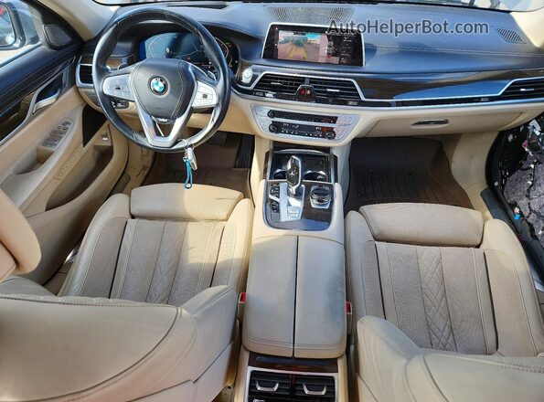 WBA7U2C07LGJ59956 2020 BMW 7 SERIES Gray წინა პანელის ხედი