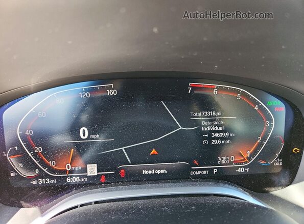 WBA7U2C07LGJ59956 2020 BMW 7 SERIES Gray ხელსაწყოთა პანელის ხედი
