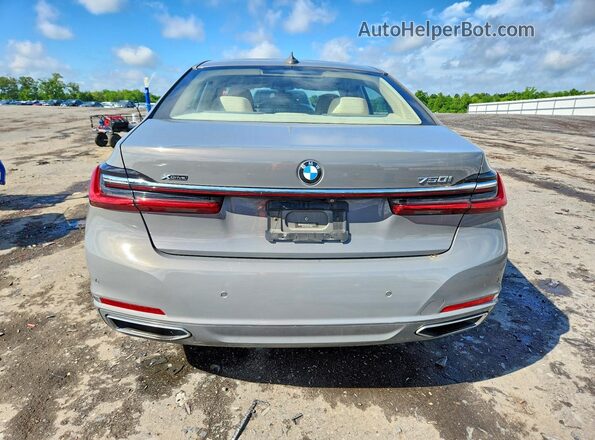 WBA7U2C07LGJ59956 2020 BMW 7 SERIES Gray უკანა ხედი