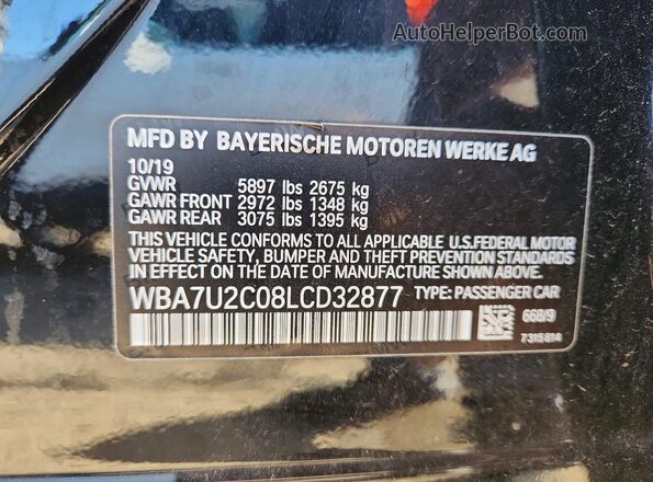 WBA7U2C08LCD32877 2020 BMW OTHER Black Շարժիչի բաժամունքի տեսք