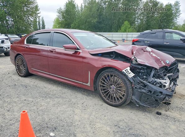 WBA7U2C13MCG12040 2021 BMW ALPINA Maroon Przód prawy