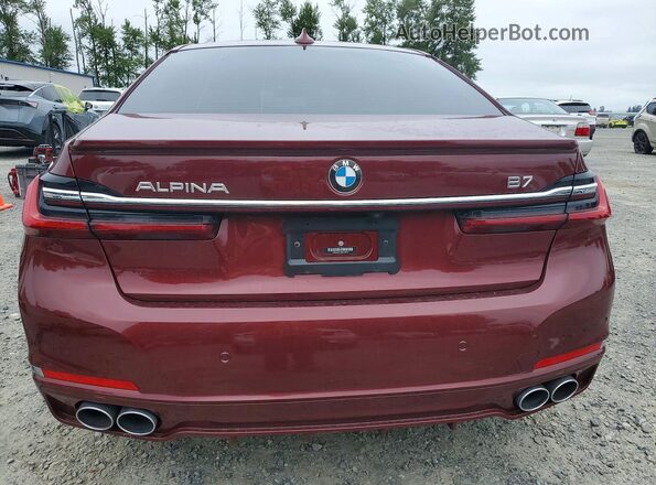 WBA7U2C13MCG12040 2021 BMW ALPINA Maroon Widok z tyłu