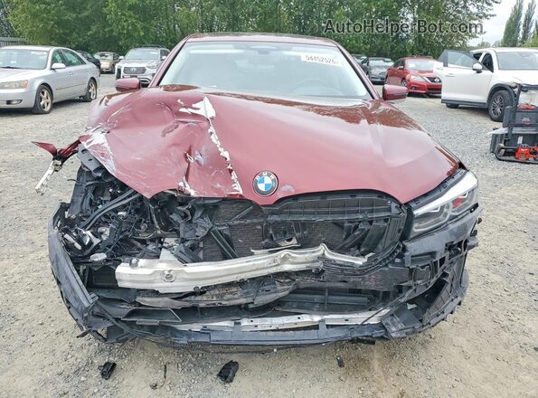 WBA7U2C13MCG12040 2021 BMW ALPINA Maroon Widok z przodu