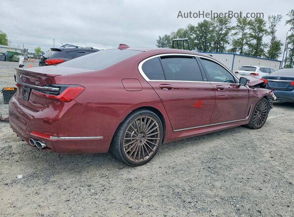 WBA7U2C13MCG12040 2021 BMW ALPINA Maroon Tył prawy