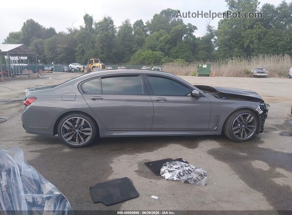 WBA7U6C02LBM63023 2020 BMW M760I Gray Սալոնի հետևի տեսք