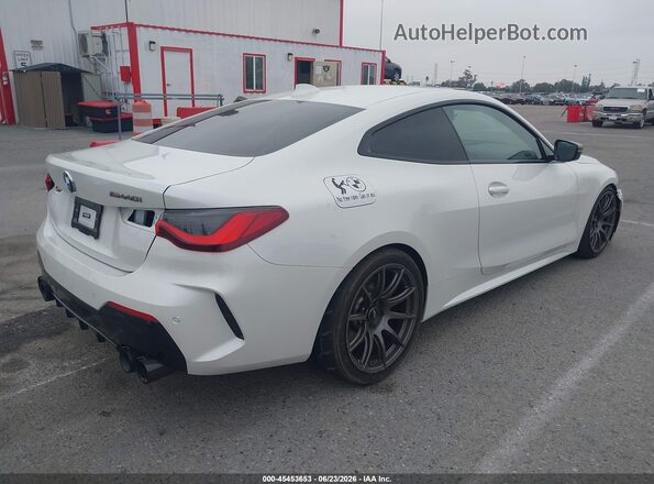 WBA83AP00NCH78245 2022 BMW M4 White უკანა მარჯვენა