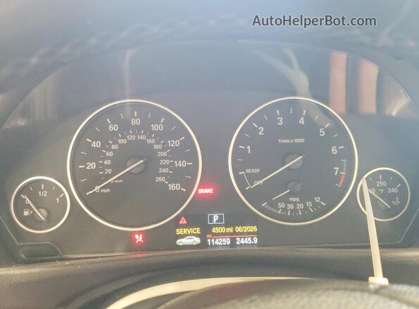WBA8A3C50HK691116 2017 BMW OTHER Blue Instrument cluster view