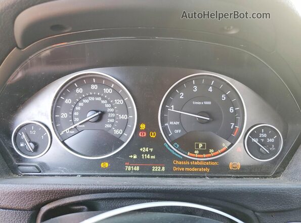 WBA8A3C57GK689622 2016 BMW 3 SERIES Белый Вид щитка приборов