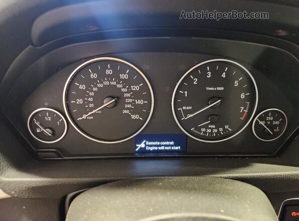 WBA8A3C58JA505334 2018 BMW 3 SERIES Серебряный Вид щитка приборов