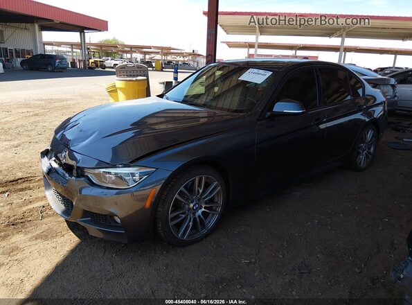 WBA8B3C56GK383685 2016 BMW 3 SERIES Gray Առջևի ձախ երեք քառորդ տեսարան