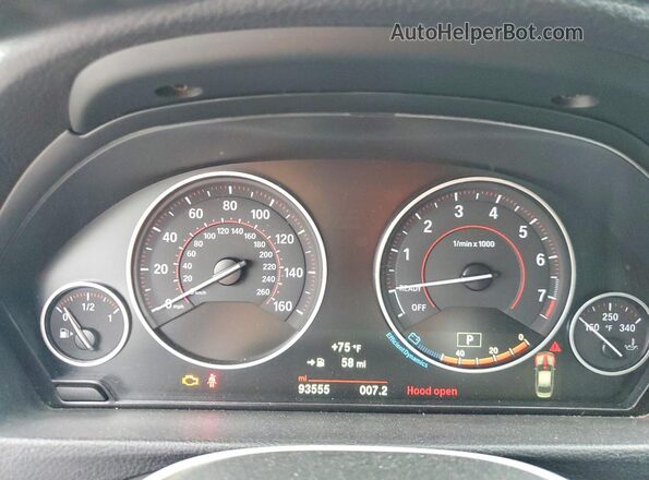 WBA8B3G54HNU35163 2017 BMW 7 SERIES Gray Вид щитка приладів