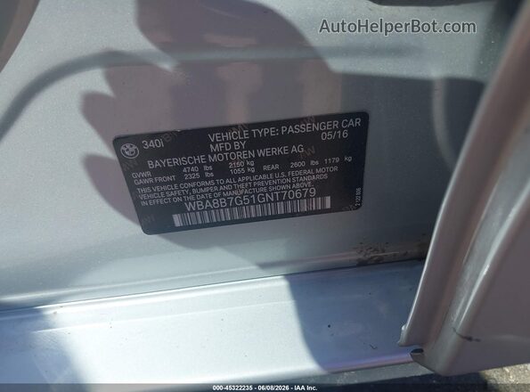 WBA8B7G51GNT70679 2016 BMW 7 SERIES Silver 