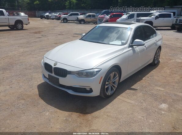 WBA8B9C52JEE81382 2018 BMW 3 SERIES White Առջևի ձախ երեք քառորդ տեսարան