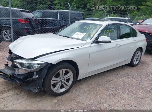 WBA8B9C54JEE83263 2018 BMW 3 SERIES White Առջևի ձախ երեք քառորդ տեսարան