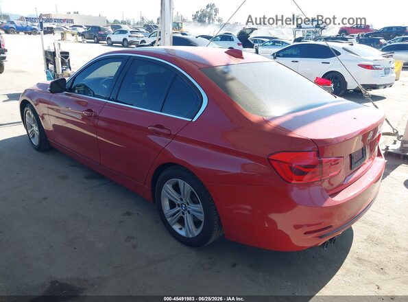 WBA8B9C54JK676933 2018 BMW 3 SERIES Red Tył lewy