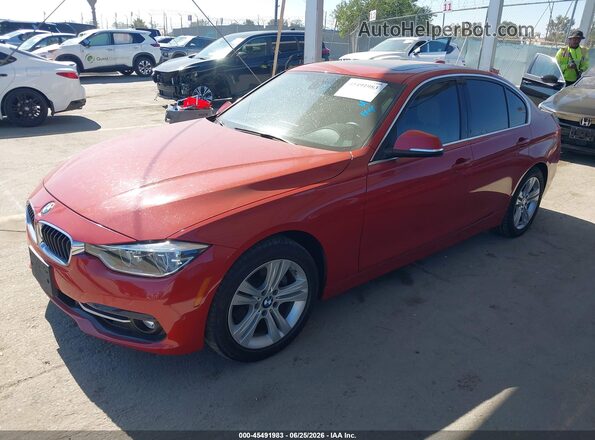 WBA8B9C54JK676933 2018 BMW 3 SERIES Red Przód lewy