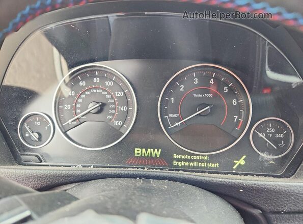 WBA8B9C55JEB30630 2018 BMW 3 SERIES Белый Вид щитка приборов