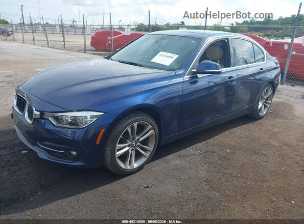 WBA8B9C57JEE81720 2018 BMW 3 SERIES Blue Front left