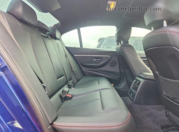 WBA8B9C5XJK676807 2018 BMW 3 SERIES Blue უკანა სავარძლების ხედი