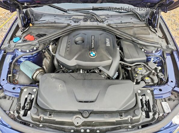 WBA8B9C5XJK676807 2018 BMW 3 SERIES Blue უკანა სალონის ხედი