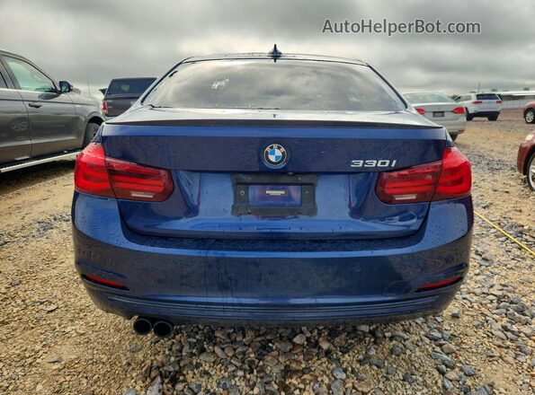 WBA8B9C5XJK676807 2018 BMW 3 SERIES Blue უკანა ხედი
