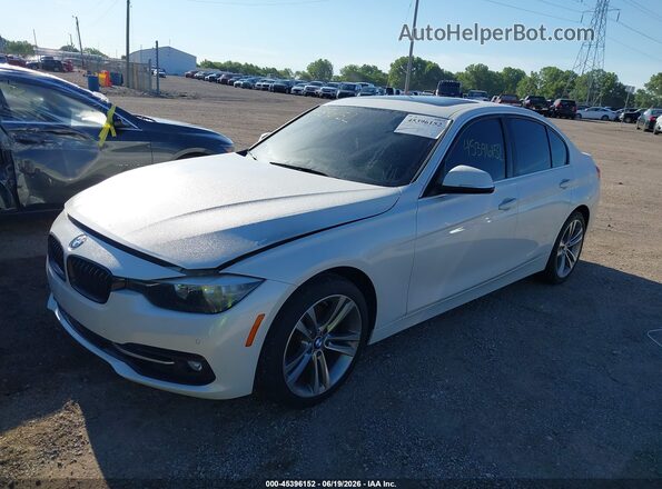 WBA8B9G33HNU54871 2017 BMW 3 SERIES White Առջևի ձախ երեք քառորդ տեսարան