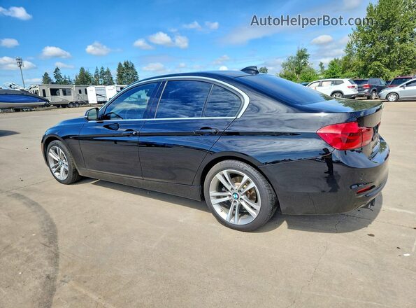 WBA8B9G53HNU50885 2017 BMW 3 SERIES Black Trasero izquierdo