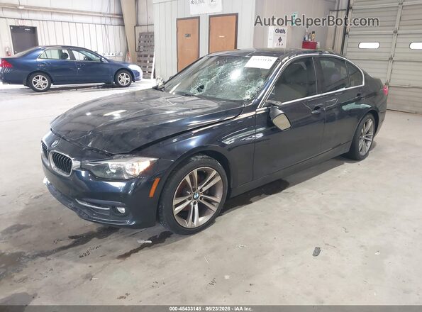 WBA8B9G58HNU48971 2017 BMW 3 SERIES Blue Vista tres cuartos delantera izquierda