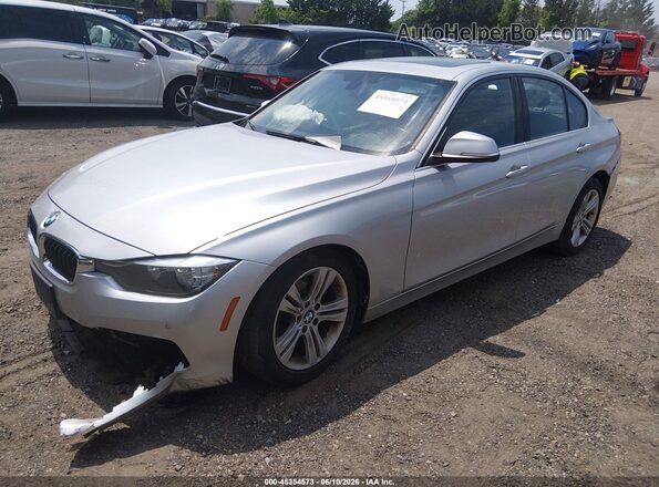 WBA8D9C30HA004506 2017 BMW 3 SERIES Silver Առջևի ձախ երեք քառորդ տեսարան
