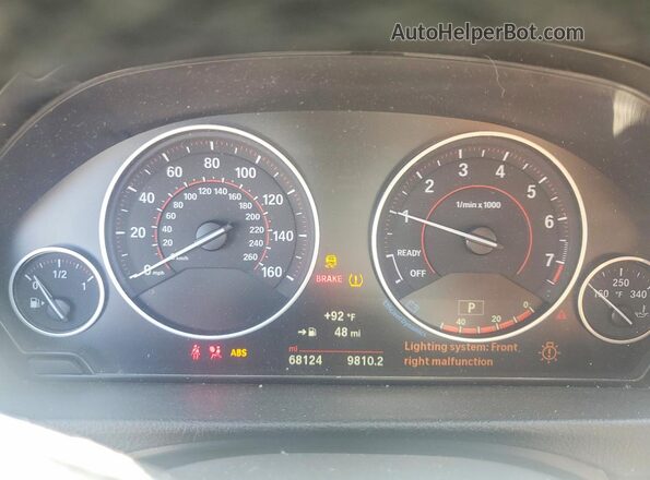 WBA8D9C34HA004881 2017 BMW 3 SERIES White Vista del cuadro de instrumentos