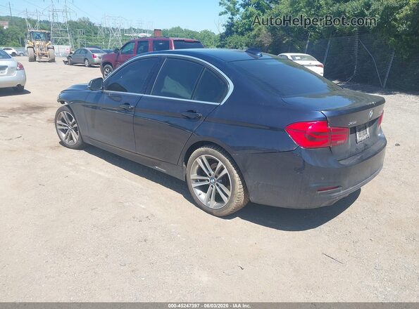 WBA8D9C38HA011946 2017 BMW 7 SERIES Blue Задня ліва чверть