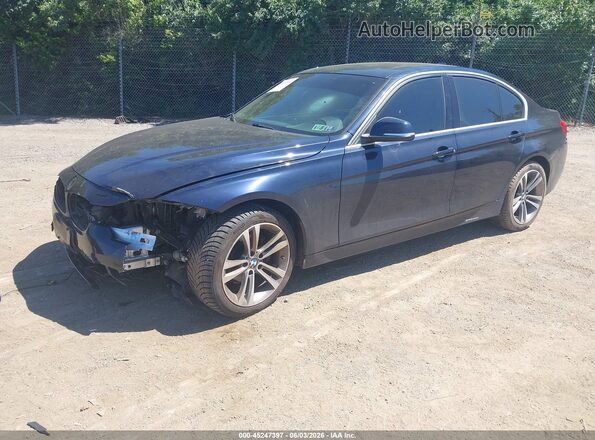 WBA8D9C38HA011946 2017 BMW 7 SERIES Blue Передня ліва чверть