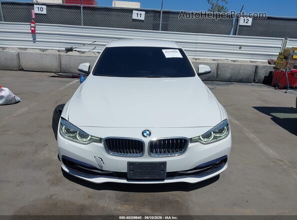 WBA8D9C56JEM31513 2018 BMW 3 SERIES White Instrument cluster view