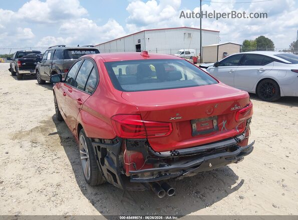 WBA8D9C5XJEM34155 2018 BMW 3 SERIES Красный Вид спереди