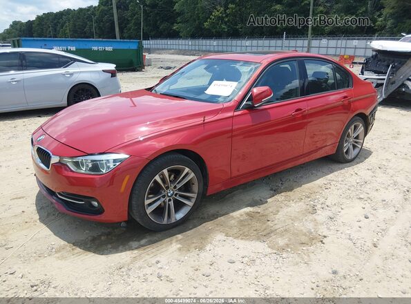 WBA8D9C5XJEM34155 2018 BMW 3 SERIES Красный Передняя левая четверть