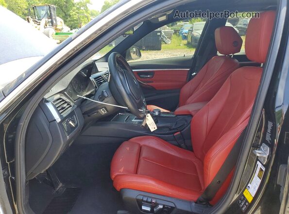 WBA8D9G38HNU65665 2017 BMW 3 SERIES Черный Вид салона спереди