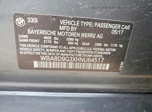 WBA8D9G3XHNU64517 2017 BMW 7 SERIES Black 