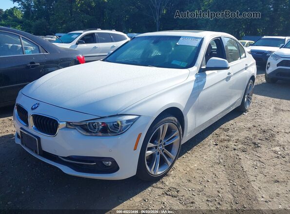 WBA8D9G59HNU59312 2017 BMW 3 SERIES White წინა მარცხენა ხედი სამი მეოთხედიდან