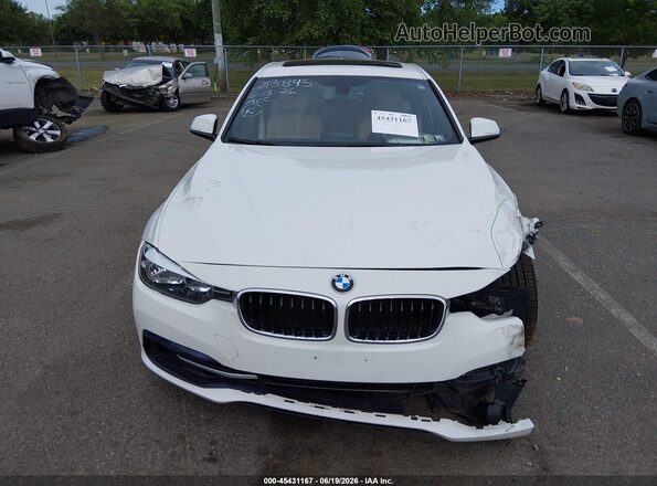 WBA8D9G59HNU60461 2017 BMW 3 SERIES White Widok zestawu wskaźników