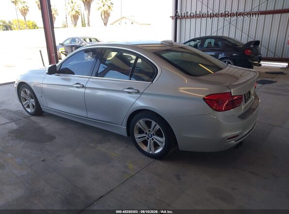 WBA8E1C38HA156953 2017 BMW 3 SERIES Silver Rear left