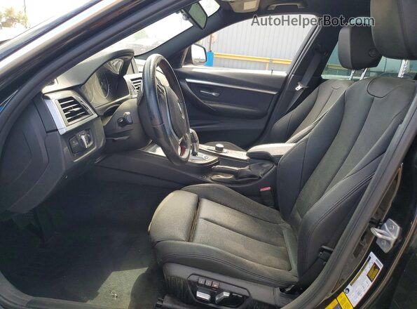 WBA8E1C38HA159335 2017 BMW 3 SERIES Black წინა სალონის ხედი