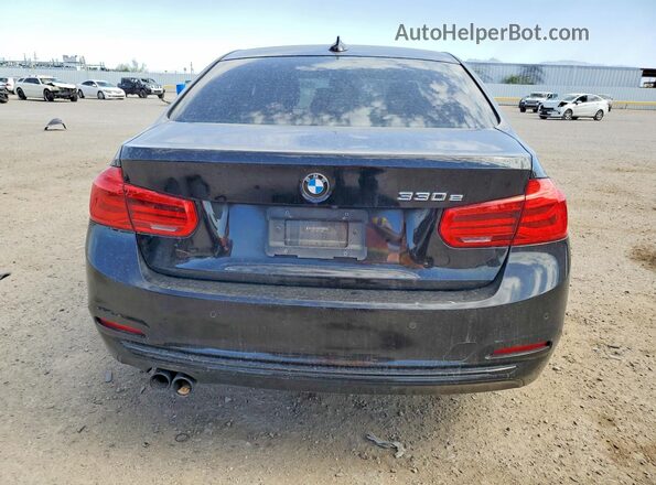 WBA8E1C38HA159335 2017 BMW 3 SERIES Black უკანა ხედი