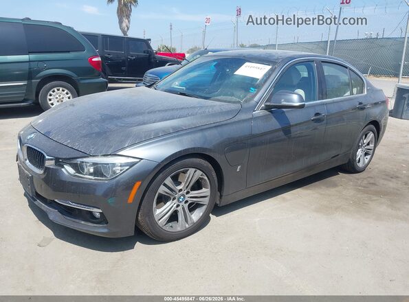 WBA8E1C5XJA755974 2018 BMW 3 SERIES Black წინა მარცხენა ხედი სამი მეოთხედიდან