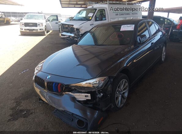 WBA8E1G55HNU14723 2017 BMW 3 SERIES Gray Передня ліва чверть