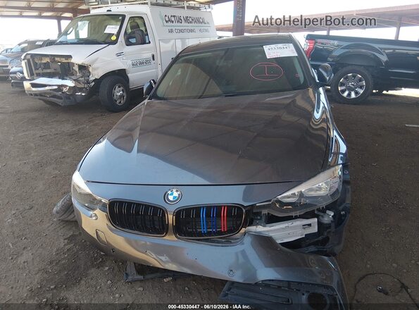 WBA8E1G55HNU14723 2017 BMW 3 SERIES Gray Вид спереду