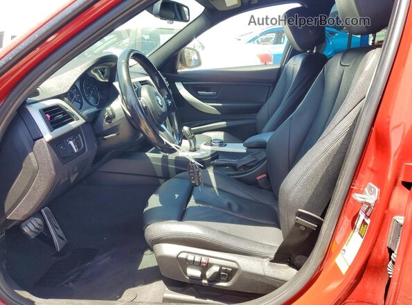 WBA8E1G59HNU12604 2017 BMW 3 SERIES Red Widok wnętrza z przodu