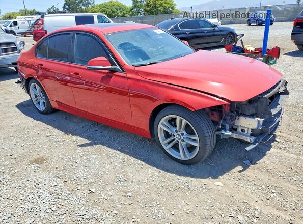 WBA8E1G59HNU12604 2017 BMW 3 SERIES Red Przód prawy