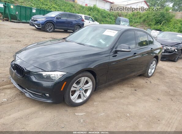 WBA8E3C55GK501751 2016 BMW 3 SERIES Black Առջևի ձախ երեք քառորդ տեսարան